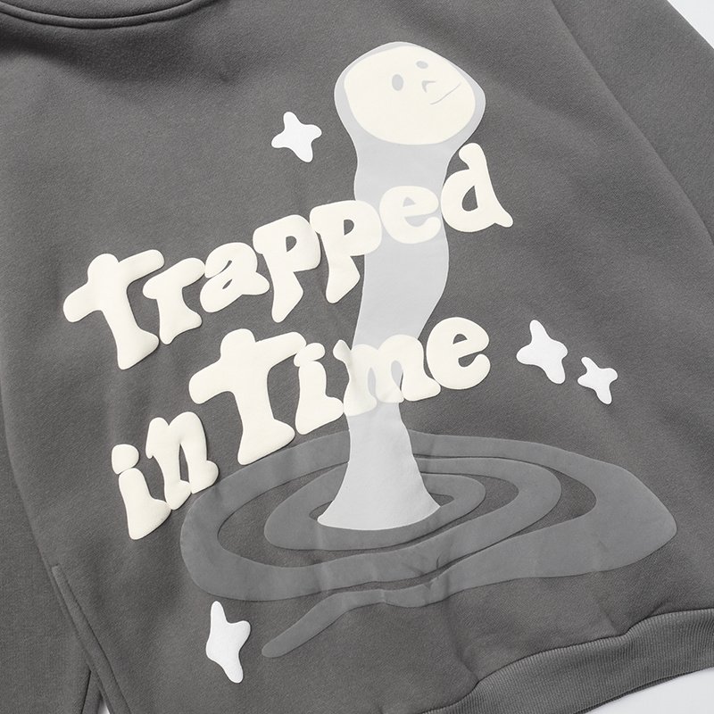 Худи Broken Planet Trapped In Time - Text "Gray" фото № 6
