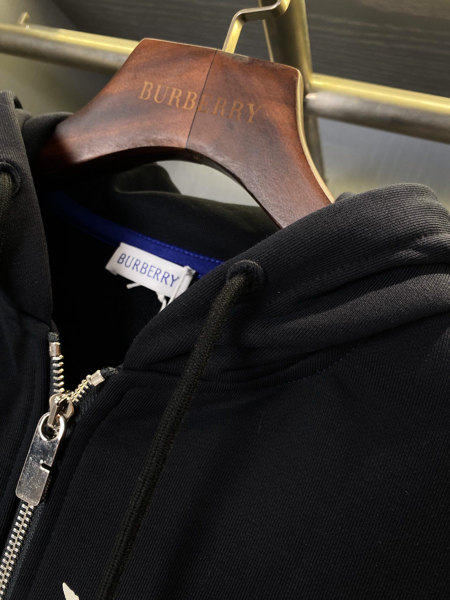 Худи Burberry Blue Frontside Warrior And Horse "Black" фото № 6