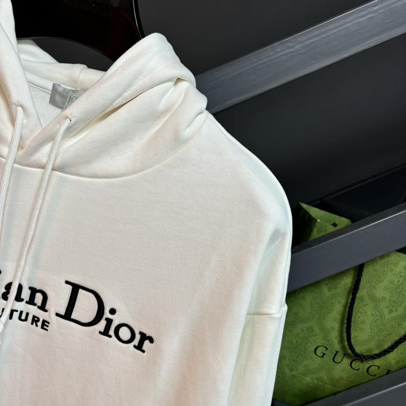 Худи Christian Dior Frontside Contrast Central Logo Couture "White" фото № 4