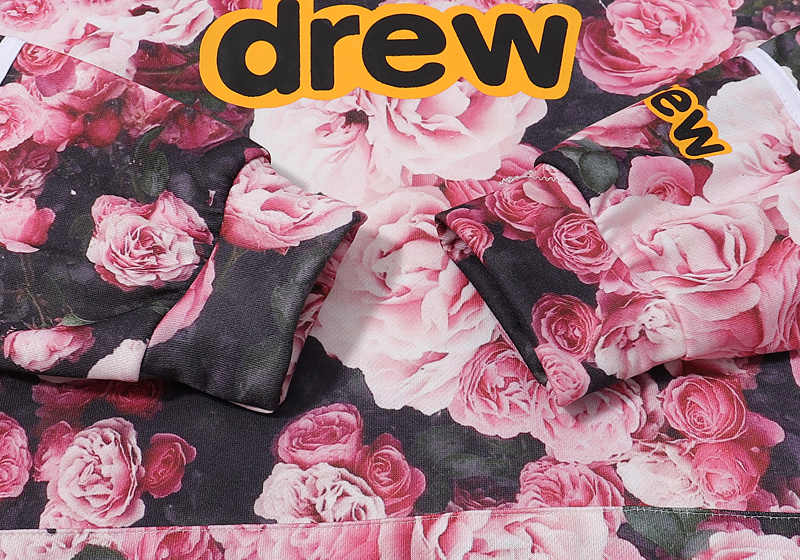 Худи Drew House Rose Print "Pink" фото № 7