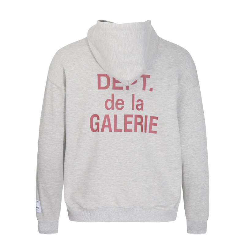 Худи Gallery Dept With Patch "Gray/Red" фото № 2