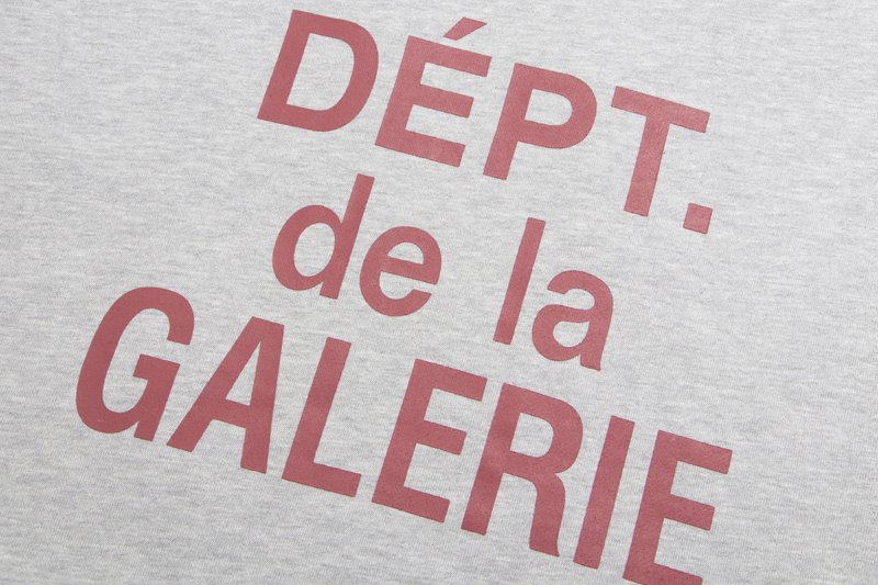 Худи Gallery Dept With Patch "Gray/Red" фото № 3