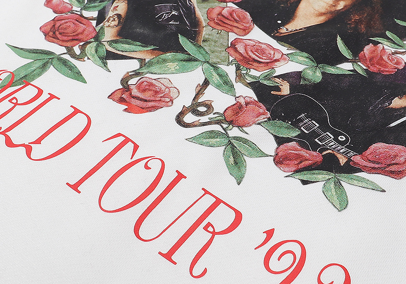 Худи Gans N Roses Rock Band Print "White" фото № 3