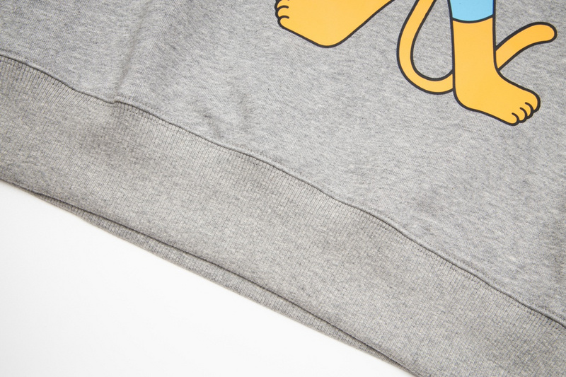 Худи Gucci Cat With Fangs Print "Gray" фото № 6