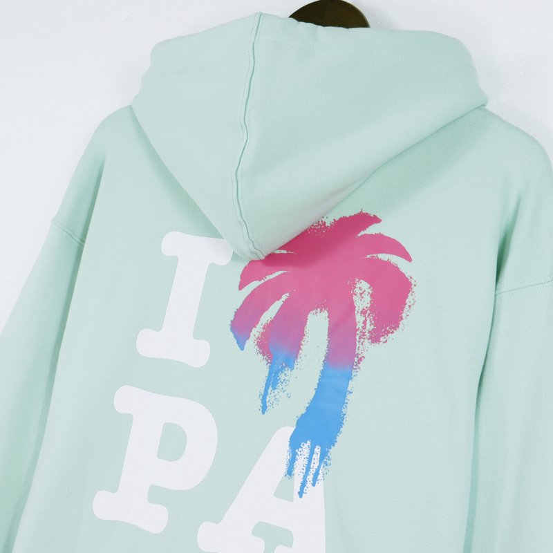 Худи Palm Angels Pink - Blue Palm Tree "Blue" фото № 5