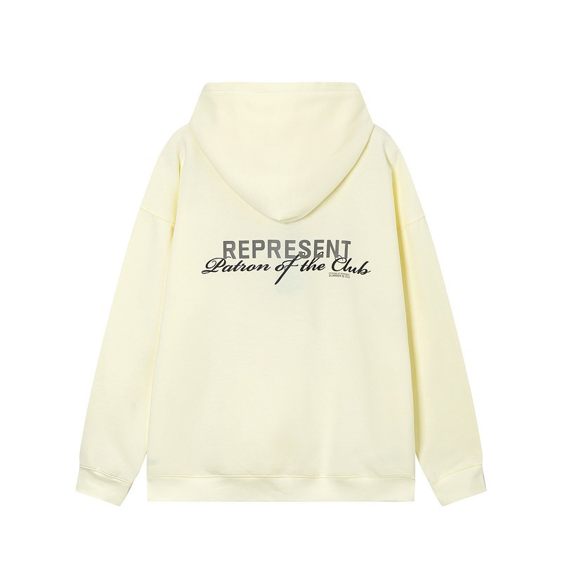 Худи Represent Patron Of The Club - Text "Cream" фото № 2