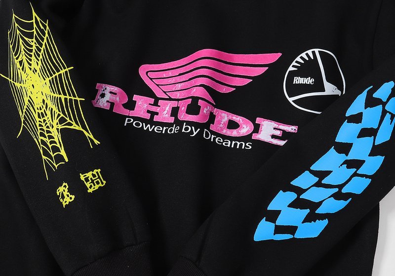 Худи Rhude Powered By Dream "Black" фото № 4