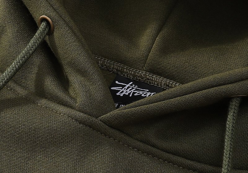 Худи Stussy With Text On The Hood "Khaki" фото № 6