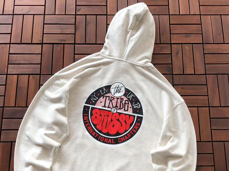 Худи Stussy Colorful Circle With Logo And Inscription Inside Back "White" фото № 5