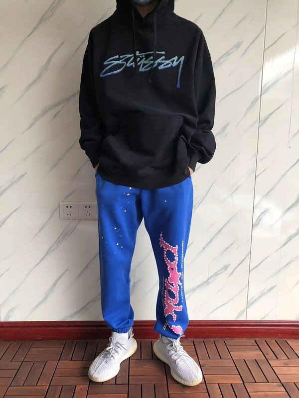 Худи Stussy Plain With Front Logo And Wide Pocket "Black" фото № 8