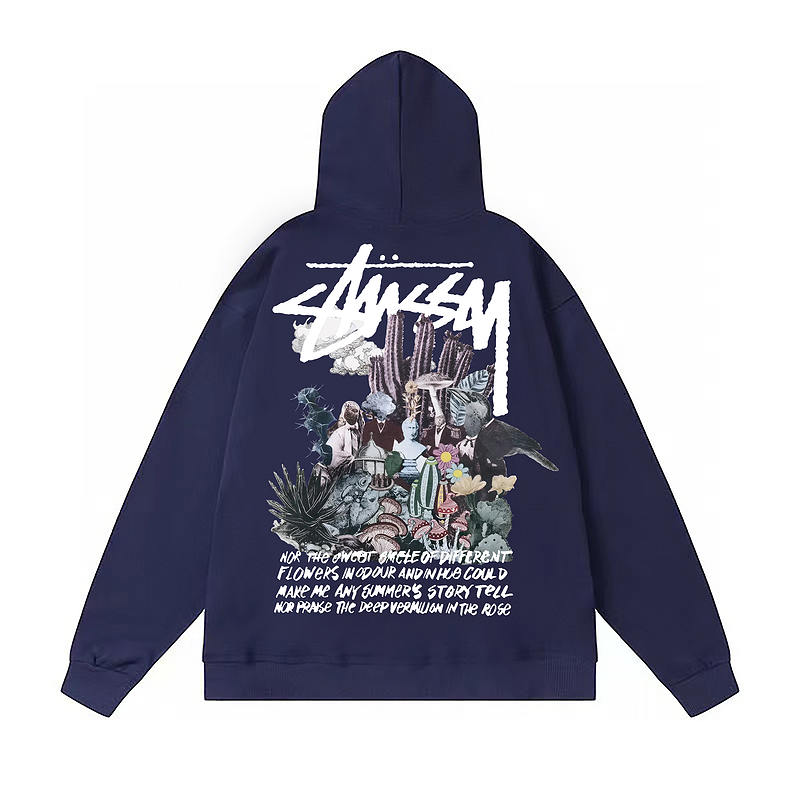 Худи Stussy History In Few Seconds "Blue" фото № 2
