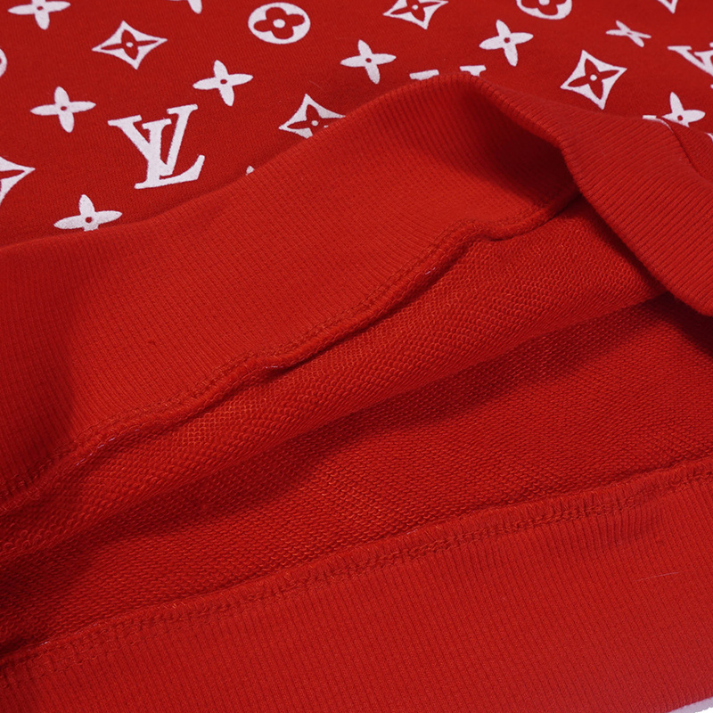 Худи Supreme With Louis Vuitton Emblems "Red" фото № 6
