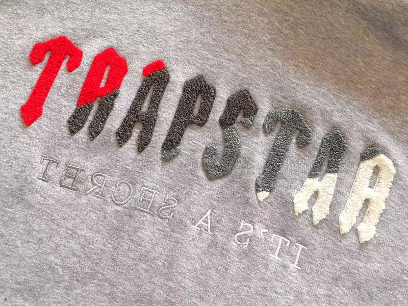 Худи Trapstar Wide Front Pocket And Multicolor Logo "Gray" фото № 5