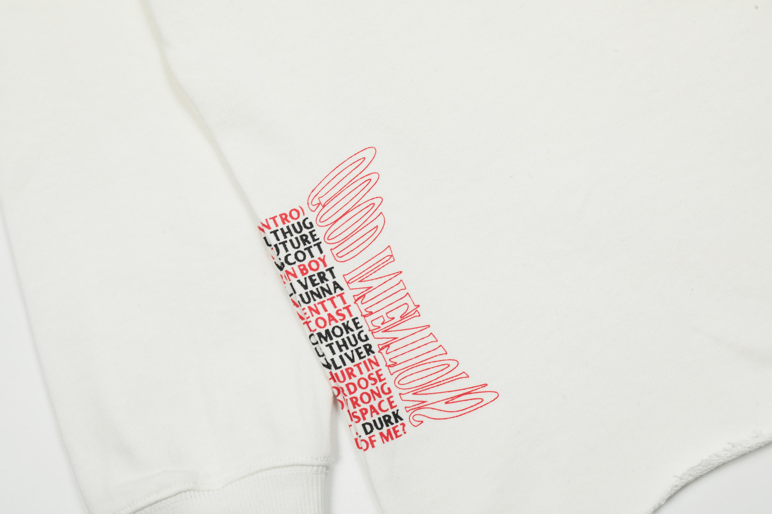 Худи VLONE Bad Habits But Good Intentions “White” фото № 3