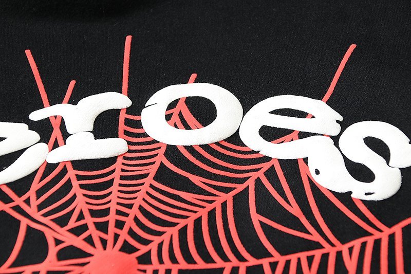 Худи Young Trug Sp5der 555555 X Four Caccus Spider Web "Black" фото № 7