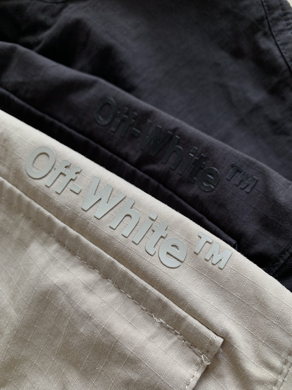 Ветровка Off White Leather Logo "Beige" фото № 4