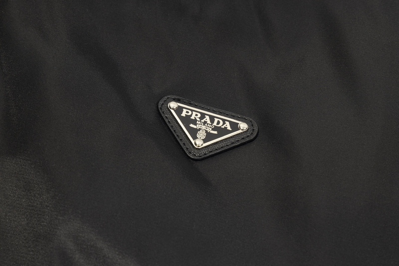 Бомбер Prada With An Emblem "Black" фото № 5