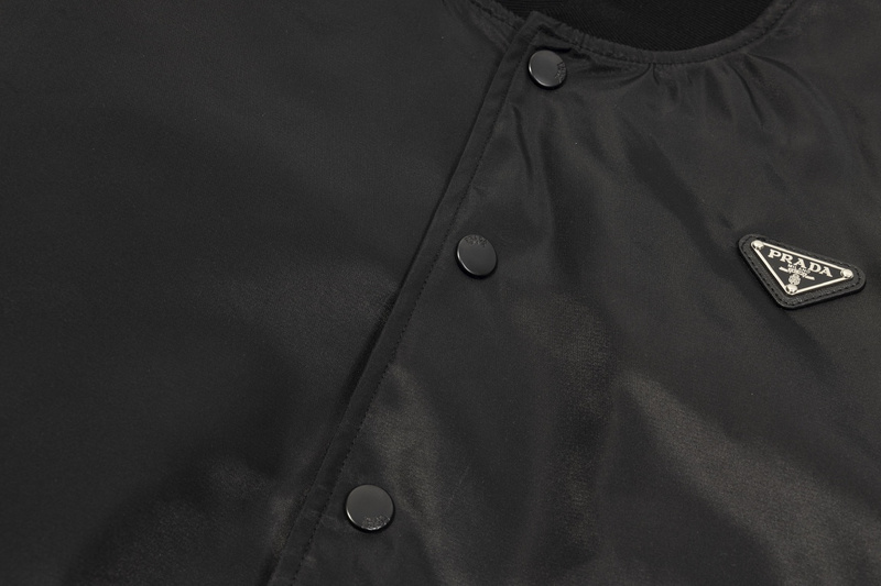 Бомбер Prada With An Emblem "Black" фото № 4