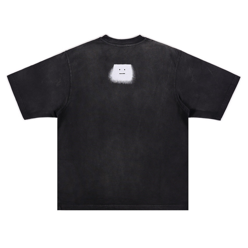 Футболка Acne Studios Face Logos "Black" фото № 9