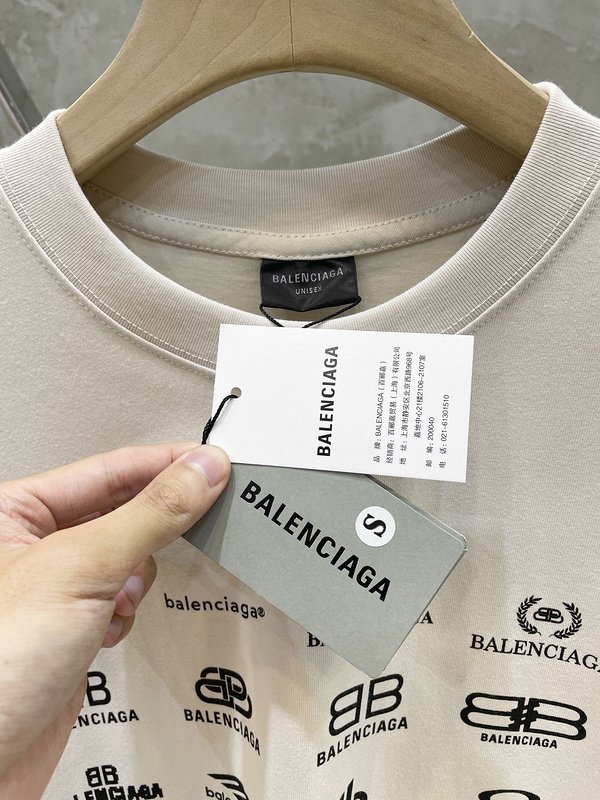 Лонгслив Balenciaga With Print Of Small Logos "White" фото № 6
