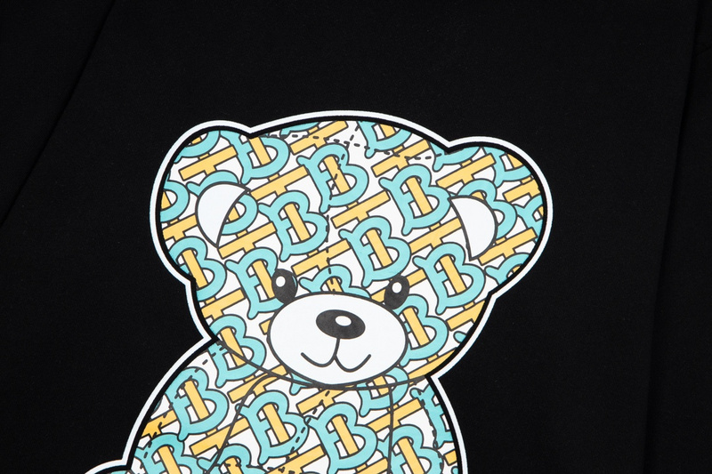 Лонгслив Burberry Branded Bear "Black" фото № 6