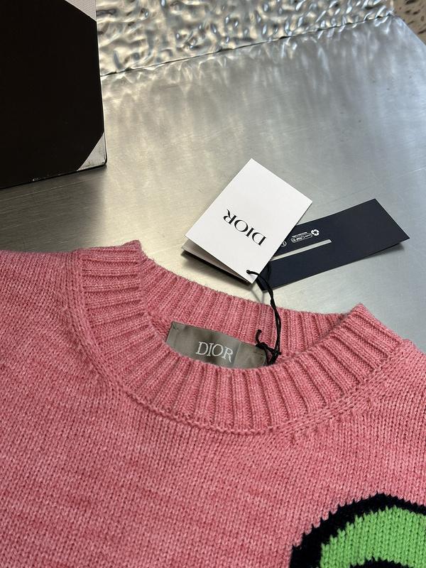 Лонгслив Christian Dior Logo From Top To Bottom "Pink" фото № 4