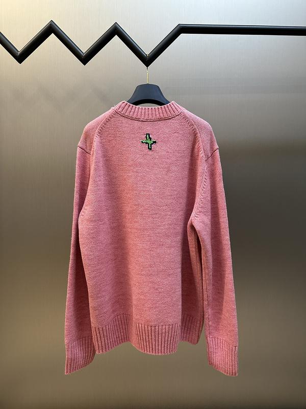 Лонгслив Christian Dior Logo From Top To Bottom "Pink" фото № 3