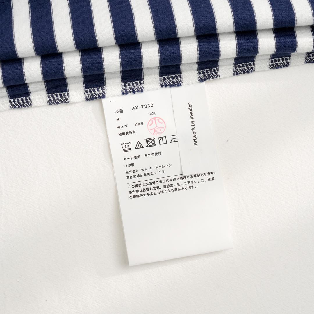 Лонгслив Comme des Garçons Play Heart Minecraft "Navy Blue" фото № 6