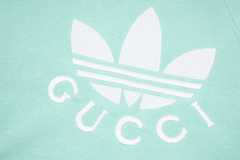 Лонгслив Gucci With The Adidas Logo "Mint" фото № 9