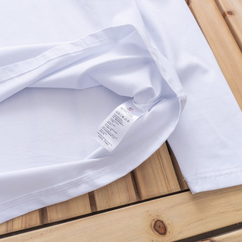 Футболка Moncler Long Sleeves Small Brand Logo "White" фото № 4