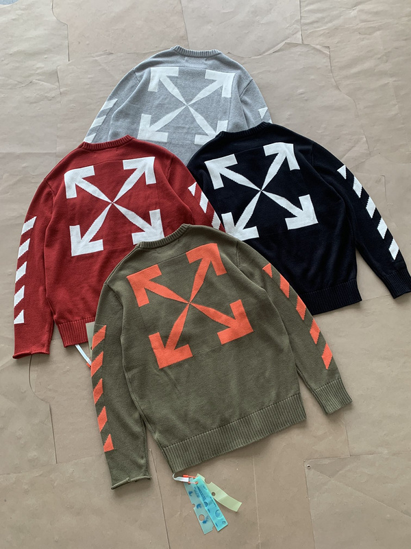 Лонгслив Off White Striped Sleeves "Brown" фото № 2