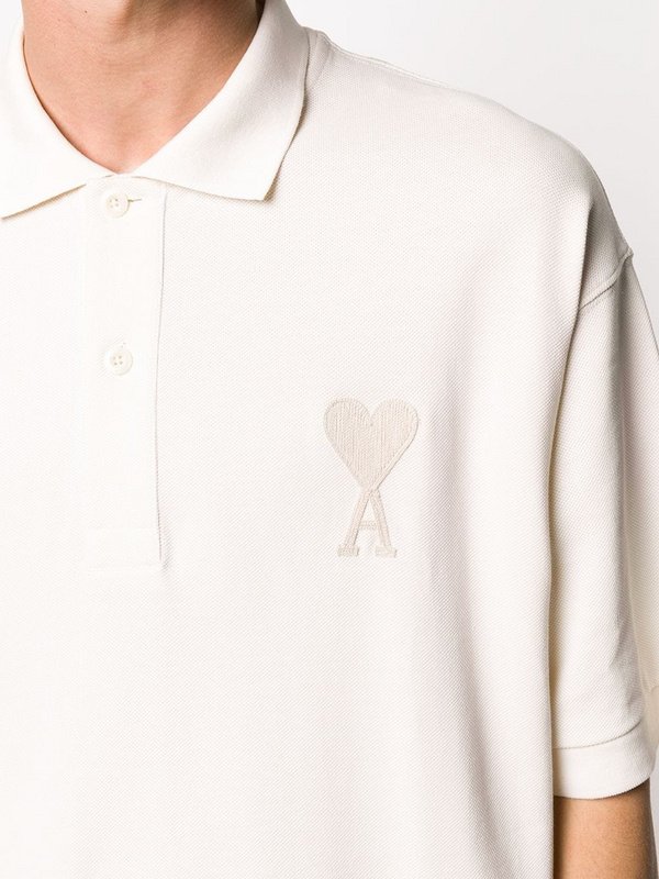 Поло Amiri Cotton With An Embroidered Logo Of The Letter A "White" фото № 4