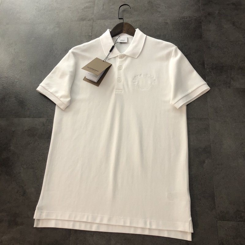 Поло Burberry With Leafy Pattern "White" фото № 3