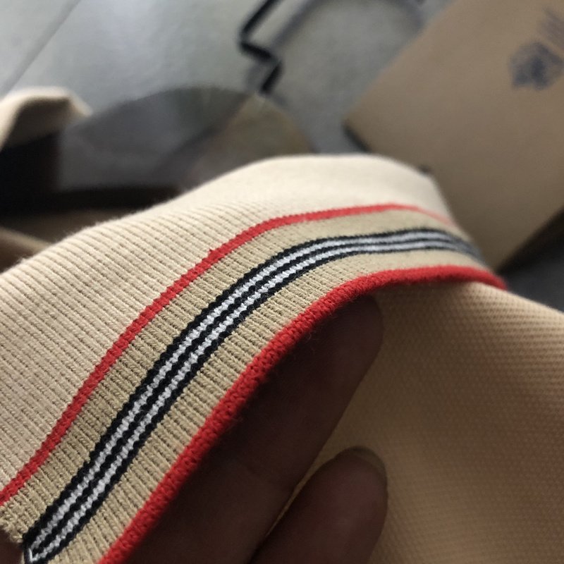 Поло Burberry With A Logo Stamp "Brown" фото № 4