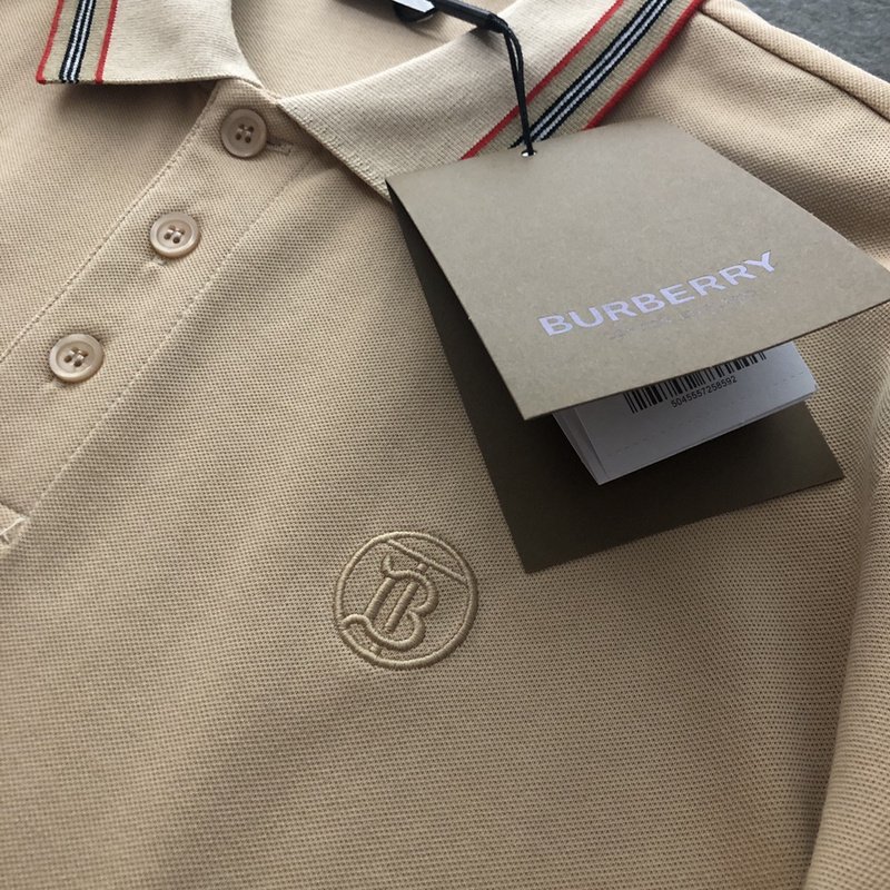 Поло Burberry With A Logo Stamp "Brown" фото № 5
