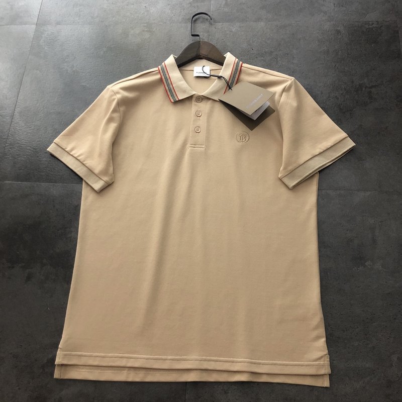 Поло Burberry With A Logo Stamp "Brown" фото № 6