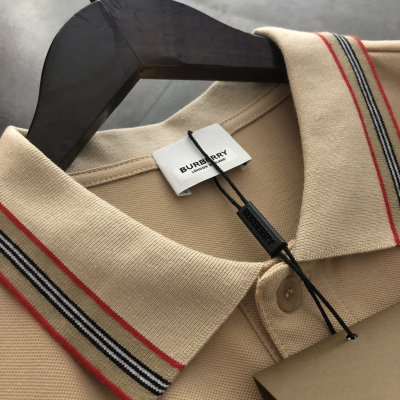 Поло Burberry With A Logo Stamp "Brown" фото № 8