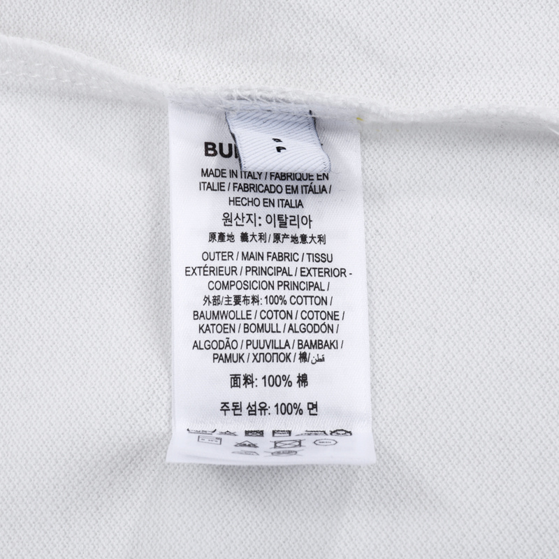 Поло Burberry With A Ribbon With Wreath Logo "White" фото № 3