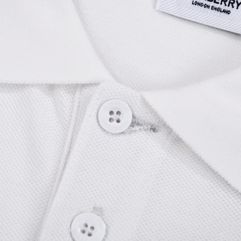 Поло Burberry With A Ribbon With Wreath Logo "White" фото № 8