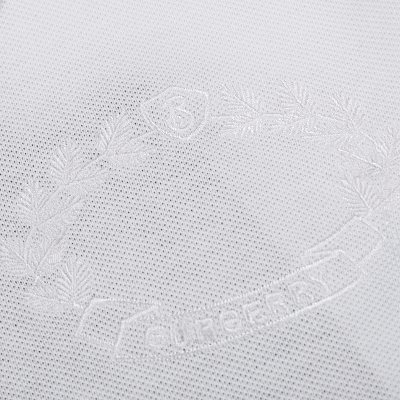 Поло Burberry With A Ribbon With Wreath Logo "White" фото № 7