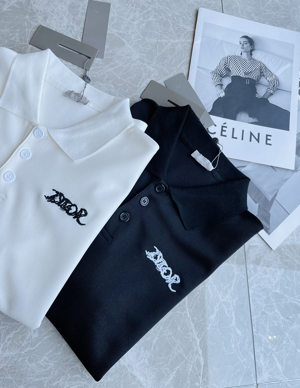 Поло Dior Base with Logo "Black" фото № 5