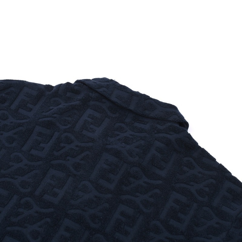 Поло Fendi Print Double F "Blue/Black" фото № 2