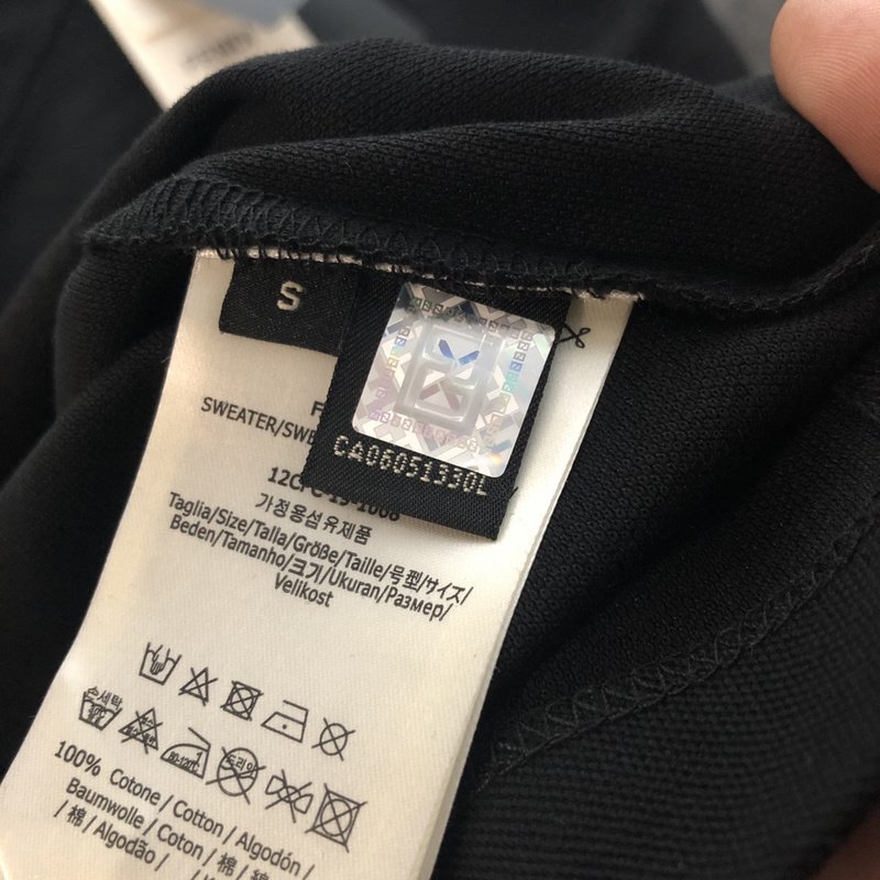 Поло Fendi With Yellow Lines "Black" фото № 3