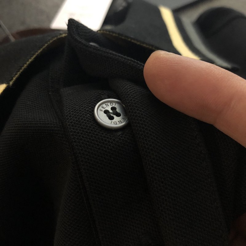 Поло Fendi With Yellow Lines "Black" фото № 8