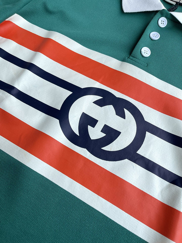 Поло Gucci Brand Logo "Green" фото № 6