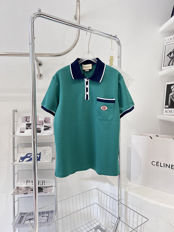 Поло Gucci With a Pocket "Turquoise" фото № 6
