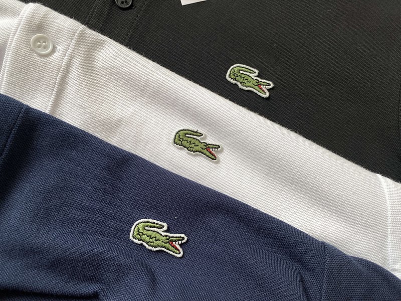 Поло Lacoste With Stripes Along The Contour "Blue" фото № 2