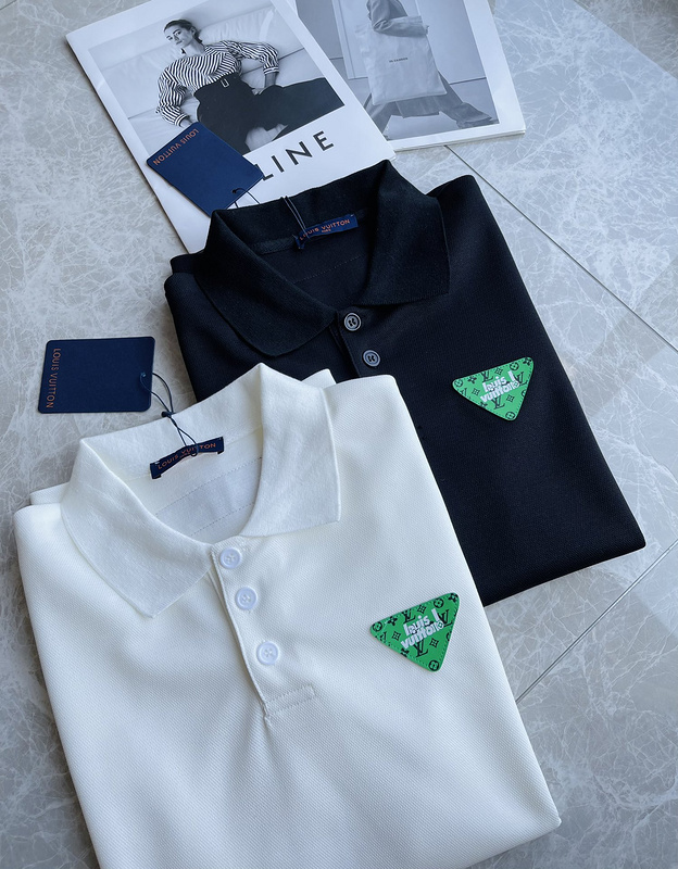 Поло Louis Vuitton Inverted Triangle "White" фото № 5