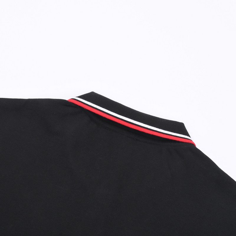 Поло Prada With Black Text Stripe "Black" фото № 3