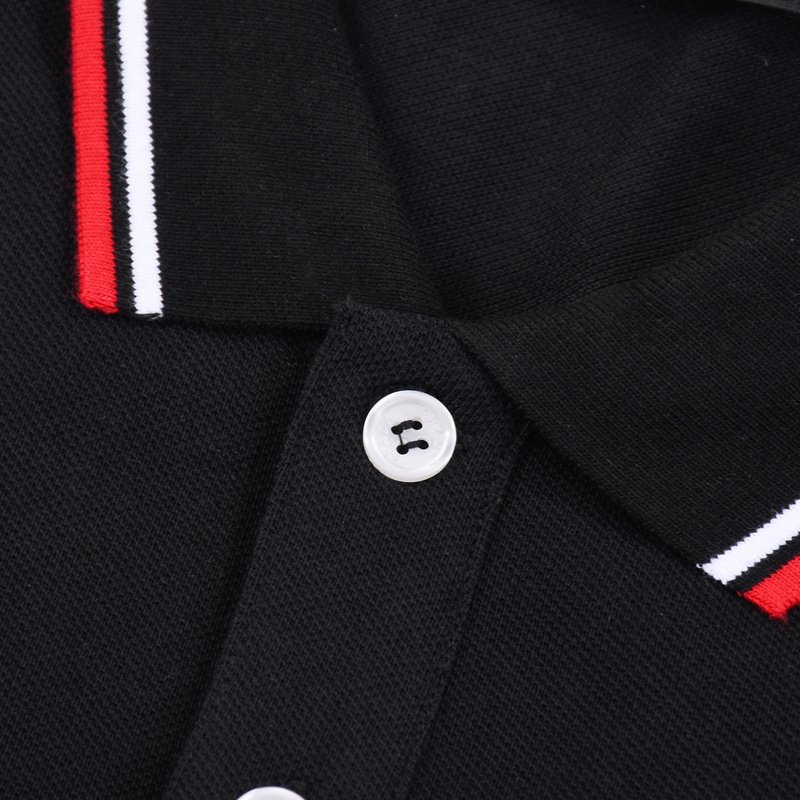 Поло Prada With Black Text Stripe "Black" фото № 8